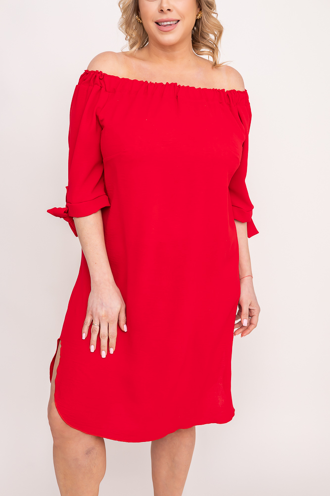  VALENCIA Spanish Dress Plus Size Fuchsia